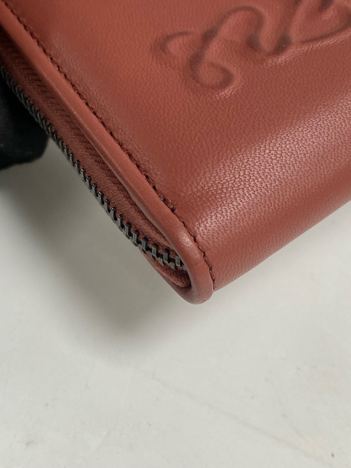 Bottega Veneta Leather Brown Clutch