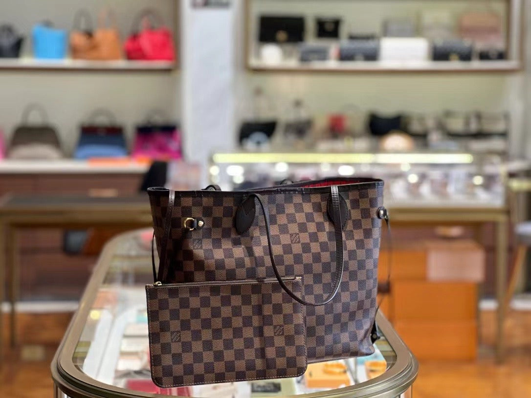 Louis Vuitton Neverfull Red N41357