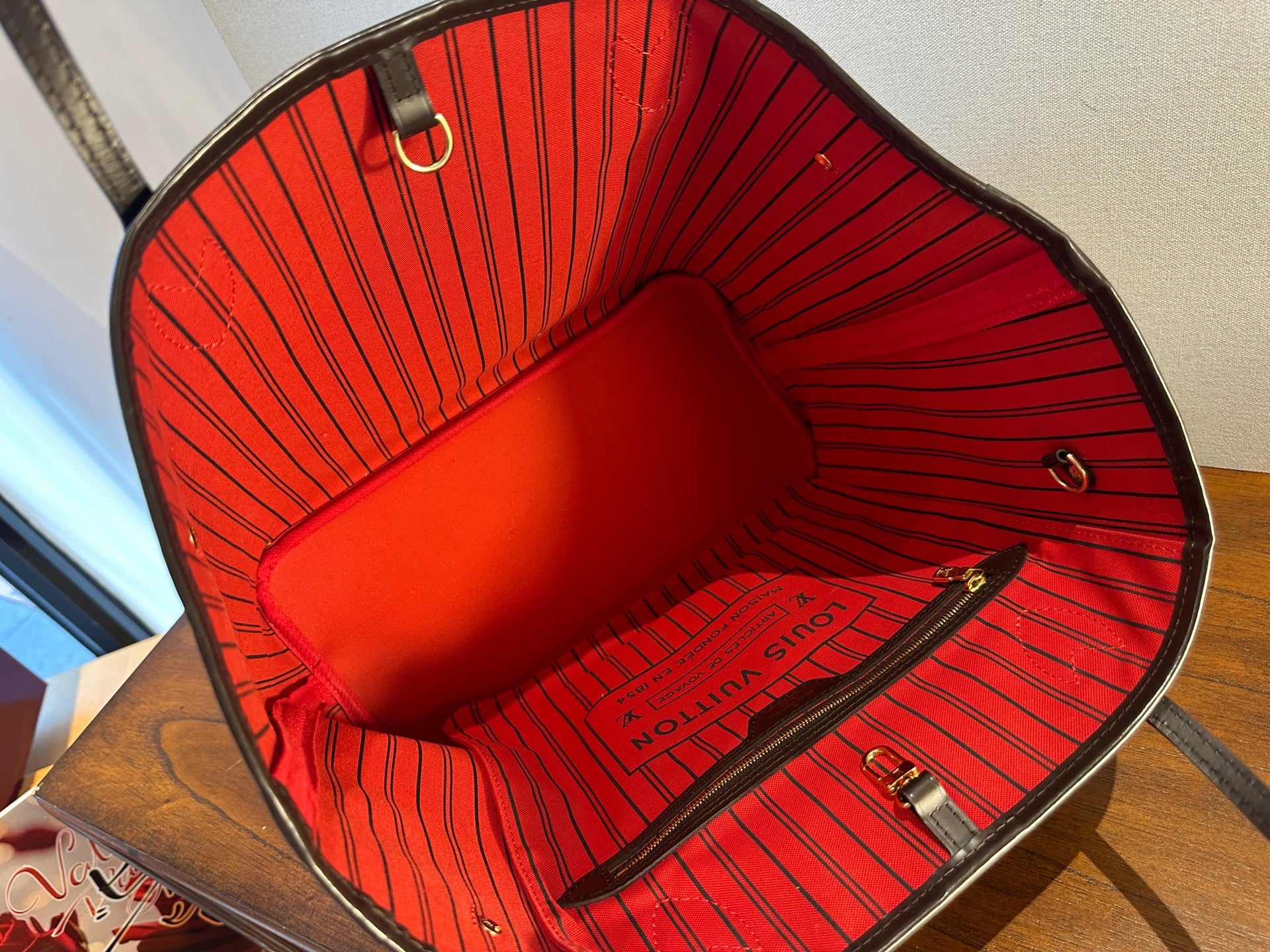 Louis Vuitton Neverfull Red N41357