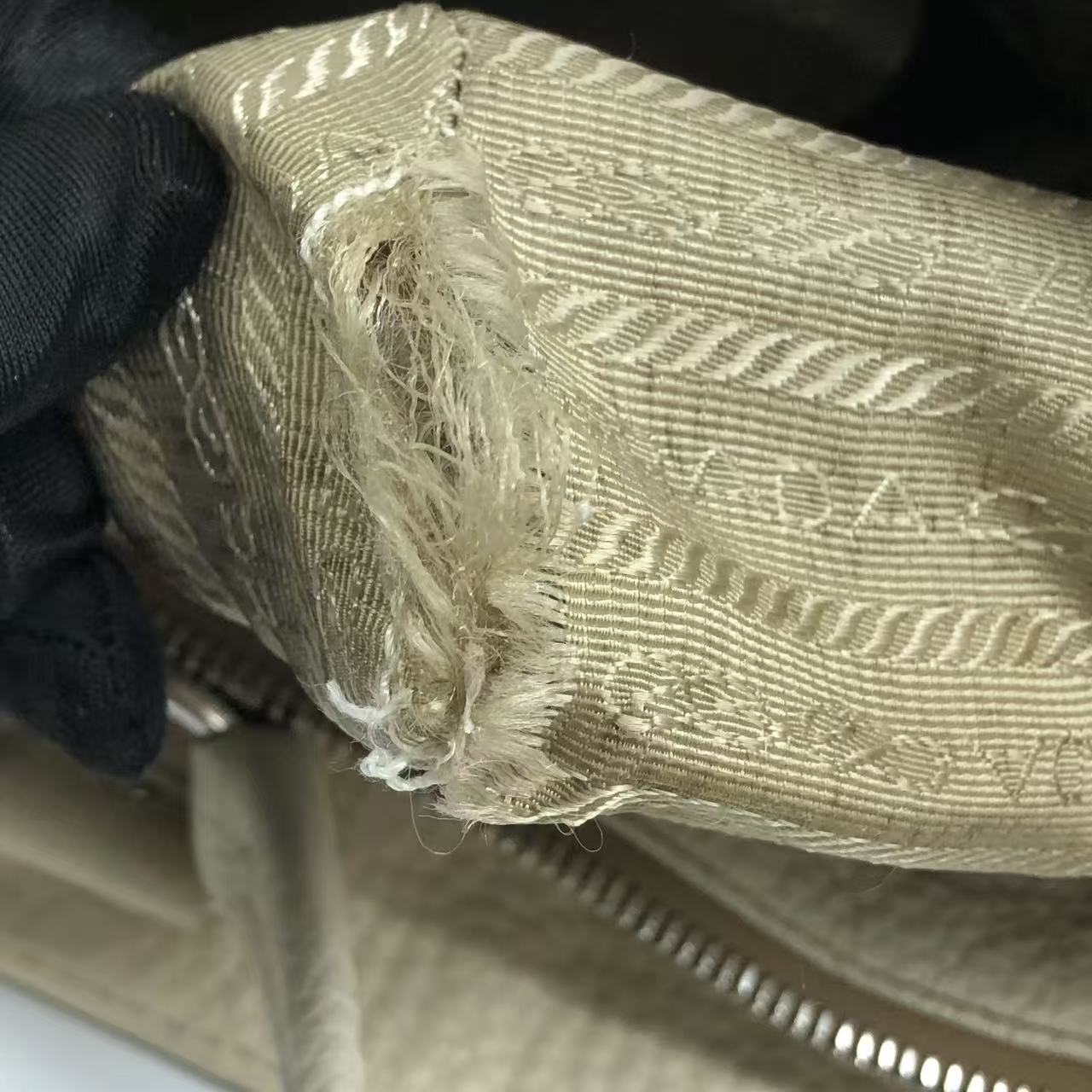 Prada White Shoulder Bag