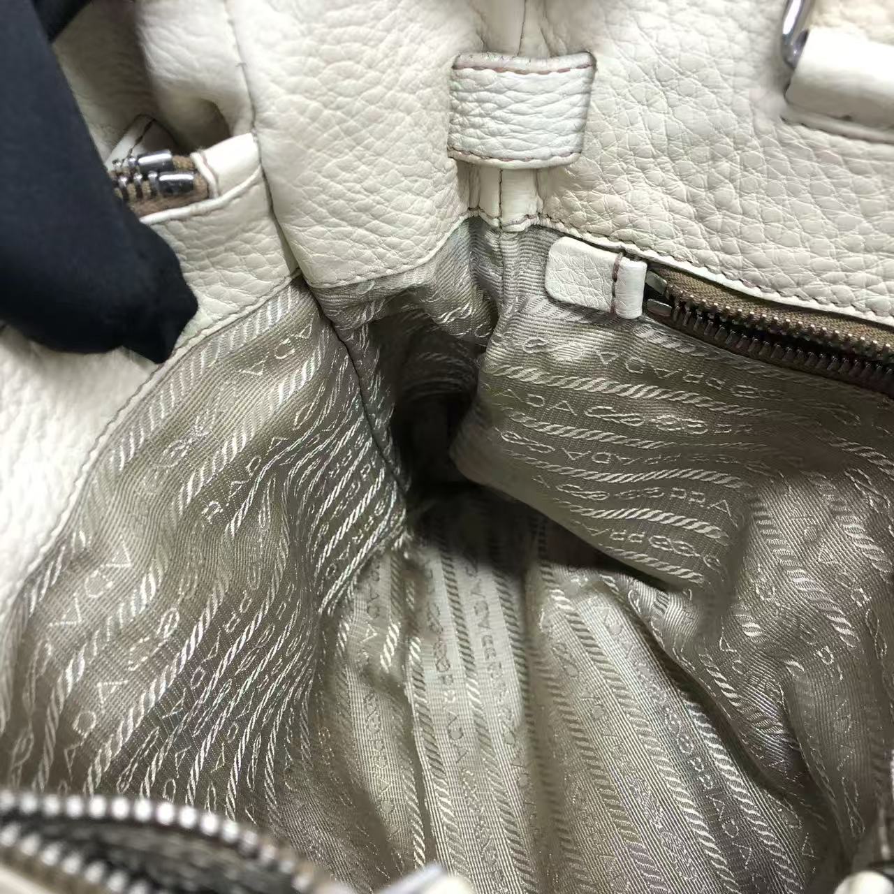 Prada White Shoulder Bag