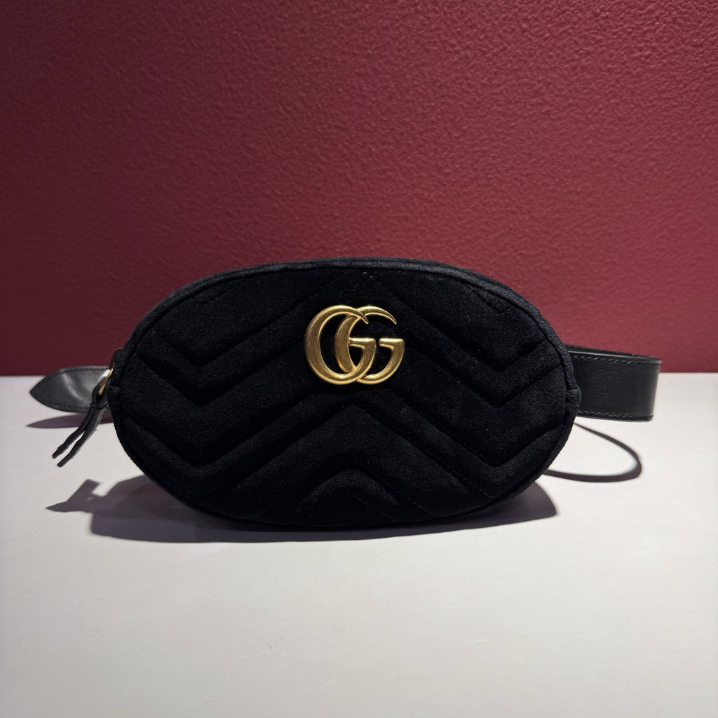 Gucci GG MARMONT Black Belt Bag & Fanny Pack 476434-9FRDT-1000