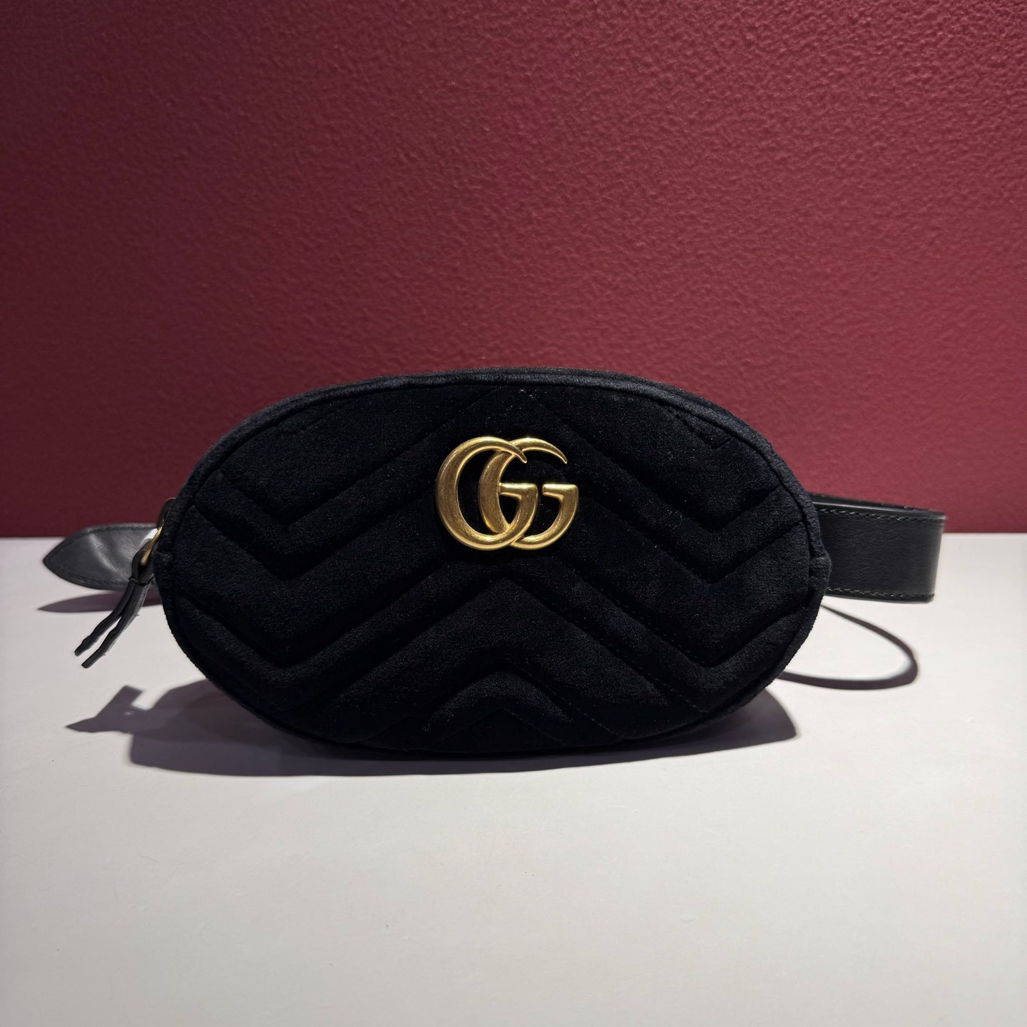 Gucci GG MARMONT Black Belt Bag & Fanny Pack 476434-9FRDT-1000