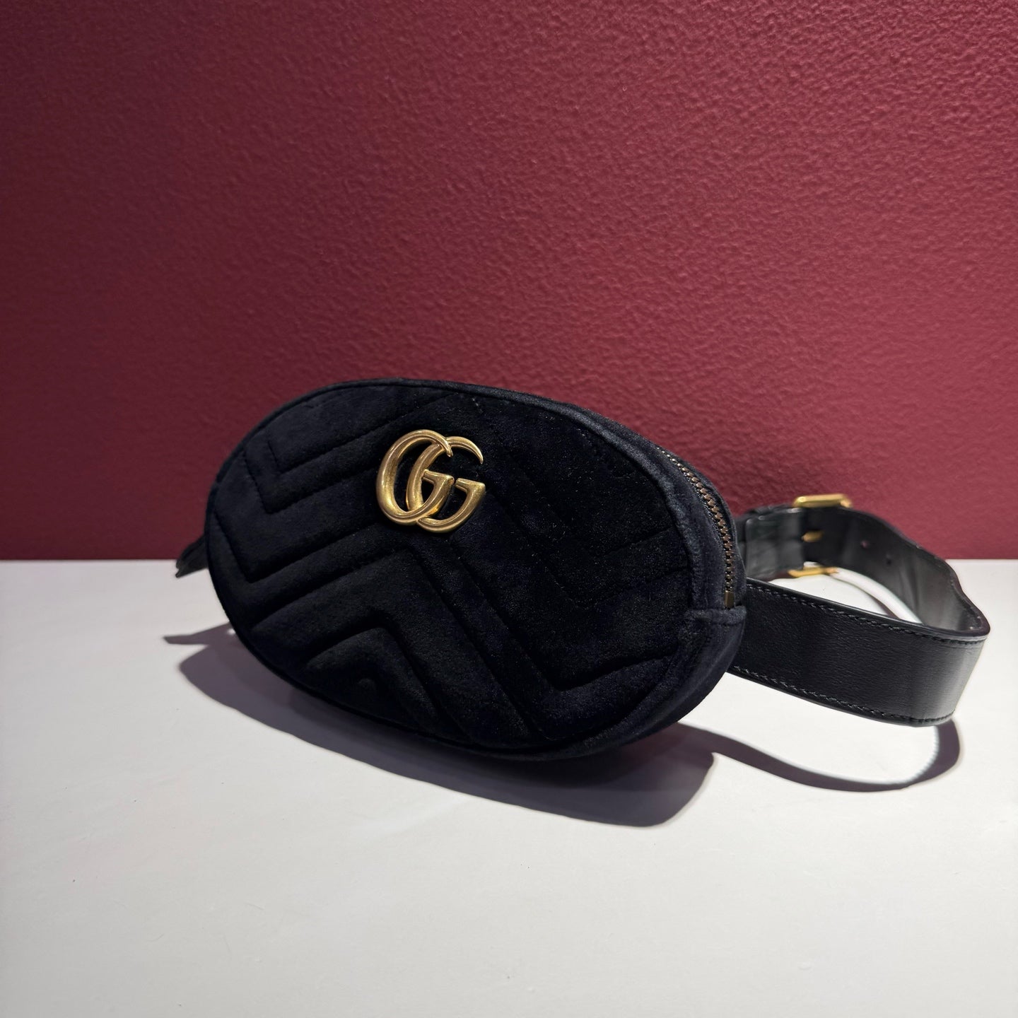 Gucci GG MARMONT Black Belt Bag & Fanny Pack 476434-9FRDT-1000