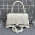 Balenciaga HOURGLASS Denim White Satchel 5935462AAB19000