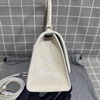 Balenciaga HOURGLASS Denim White Satchel 5935462AAB19000