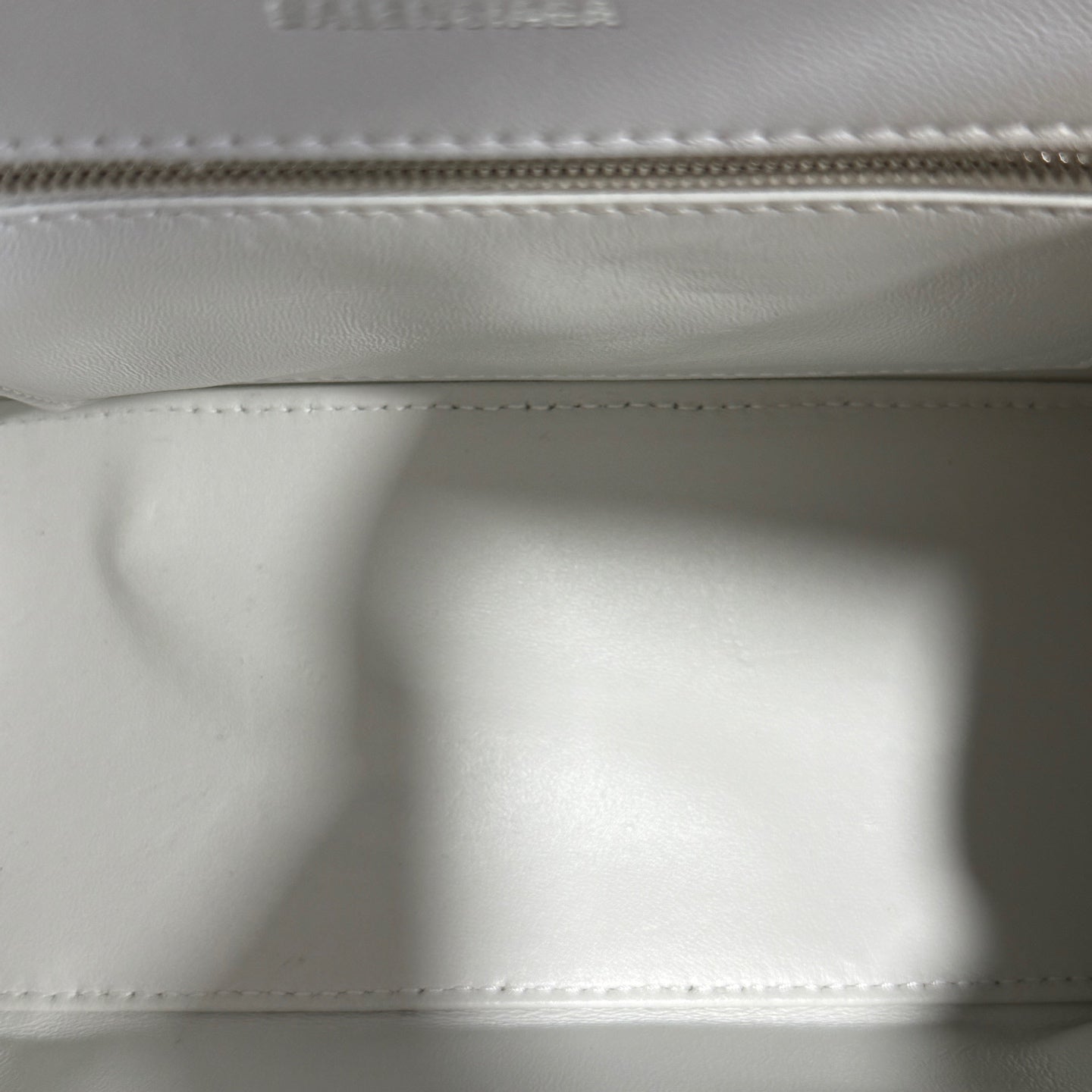 Balenciaga HOURGLASS Denim White Satchel 5935462AAB19000
