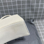 Balenciaga HOURGLASS Denim White Satchel 5935462AAB19000