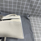 Balenciaga HOURGLASS Denim White Satchel 5935462AAB19000