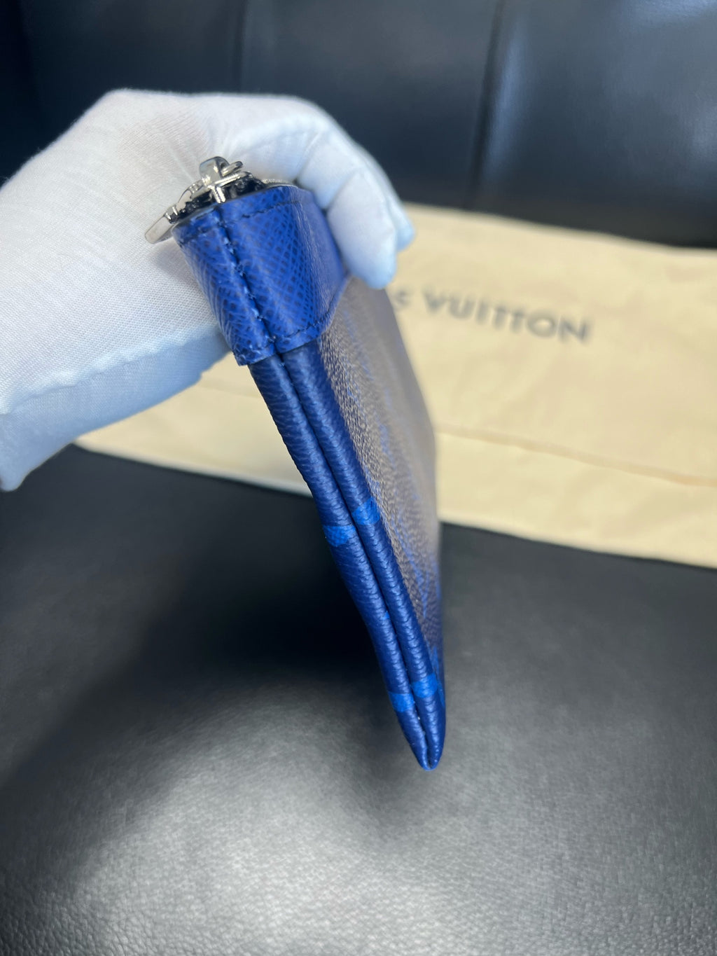 Louis Vuitton Blue Clutch M30278