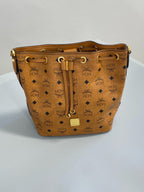 MCM Metal Gold Bucket & Drawstring Bag MWDAASE01CO001