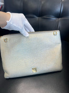 MCM Silver Clutch