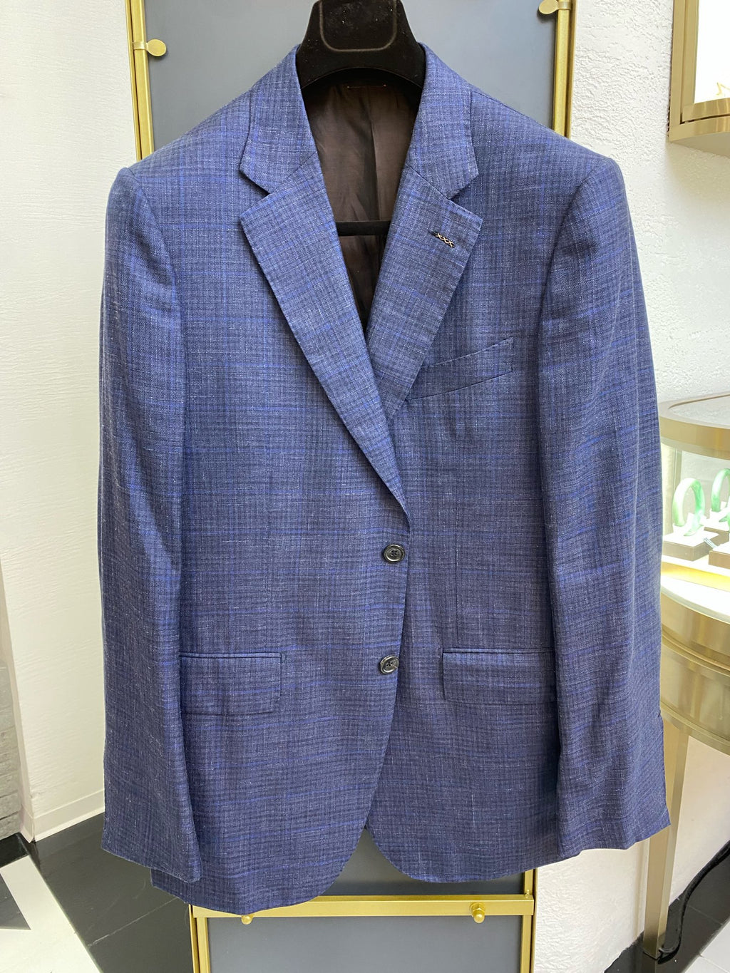 zegna杰尼亚 Linen Blue Suit