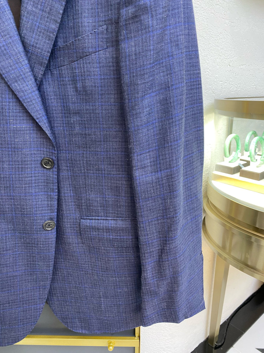 zegna杰尼亚 Linen Blue Suit