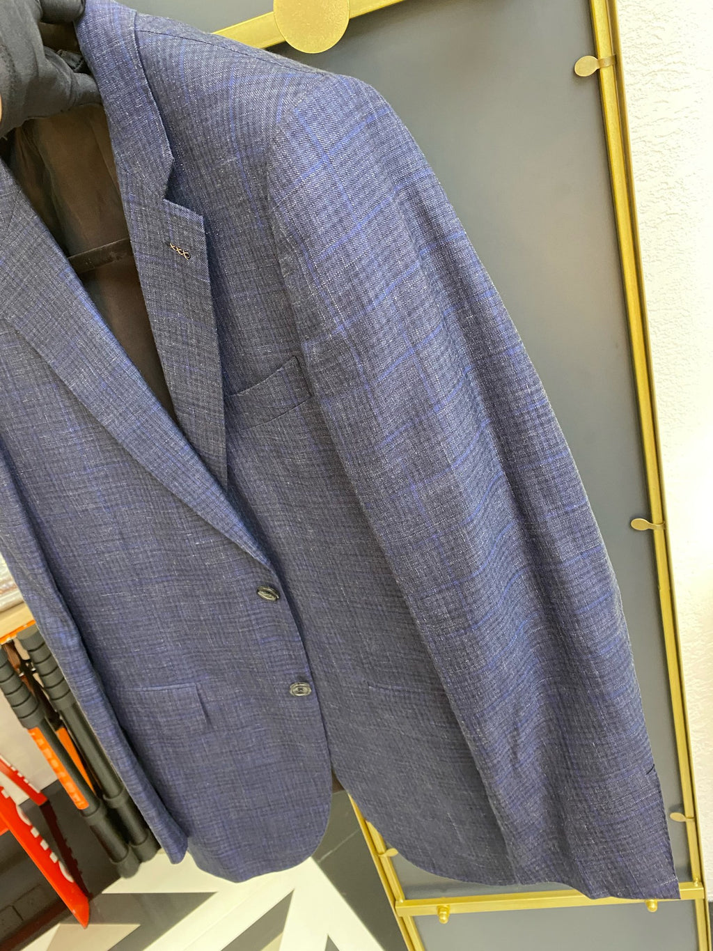 zegna杰尼亚 Linen Blue Suit