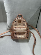 MCM Metal Pink Backpack MMK8AVE47TC001
