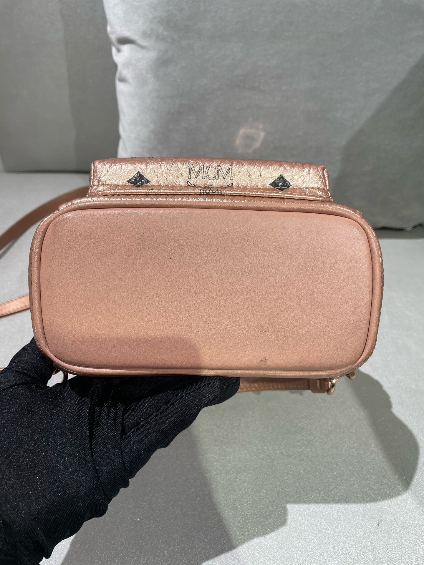 MCM Metal Pink Backpack MMK8AVE47TC001