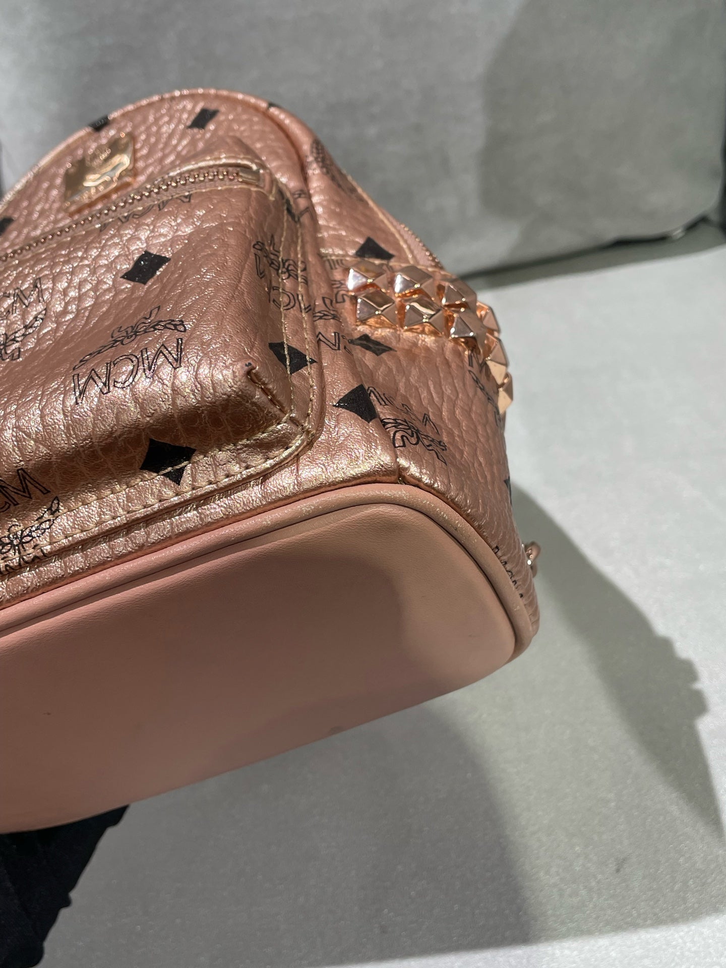 MCM Metal Pink Backpack MMK8AVE47TC001