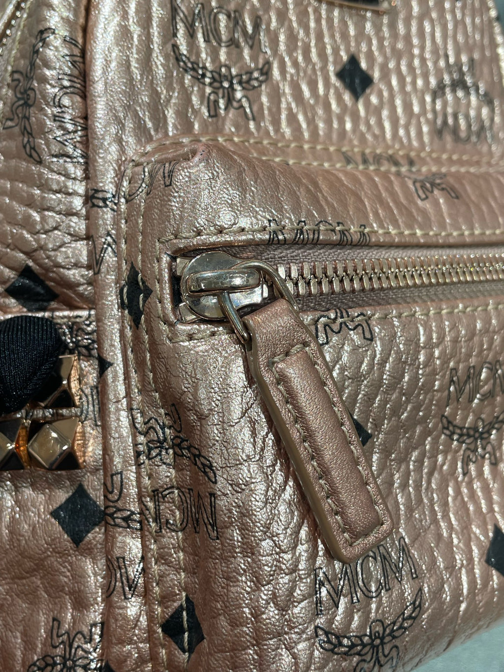 MCM Metal Pink Backpack MMK8AVE47TC001