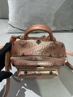 MCM Metal Pink Backpack MMK8AVE47TC001