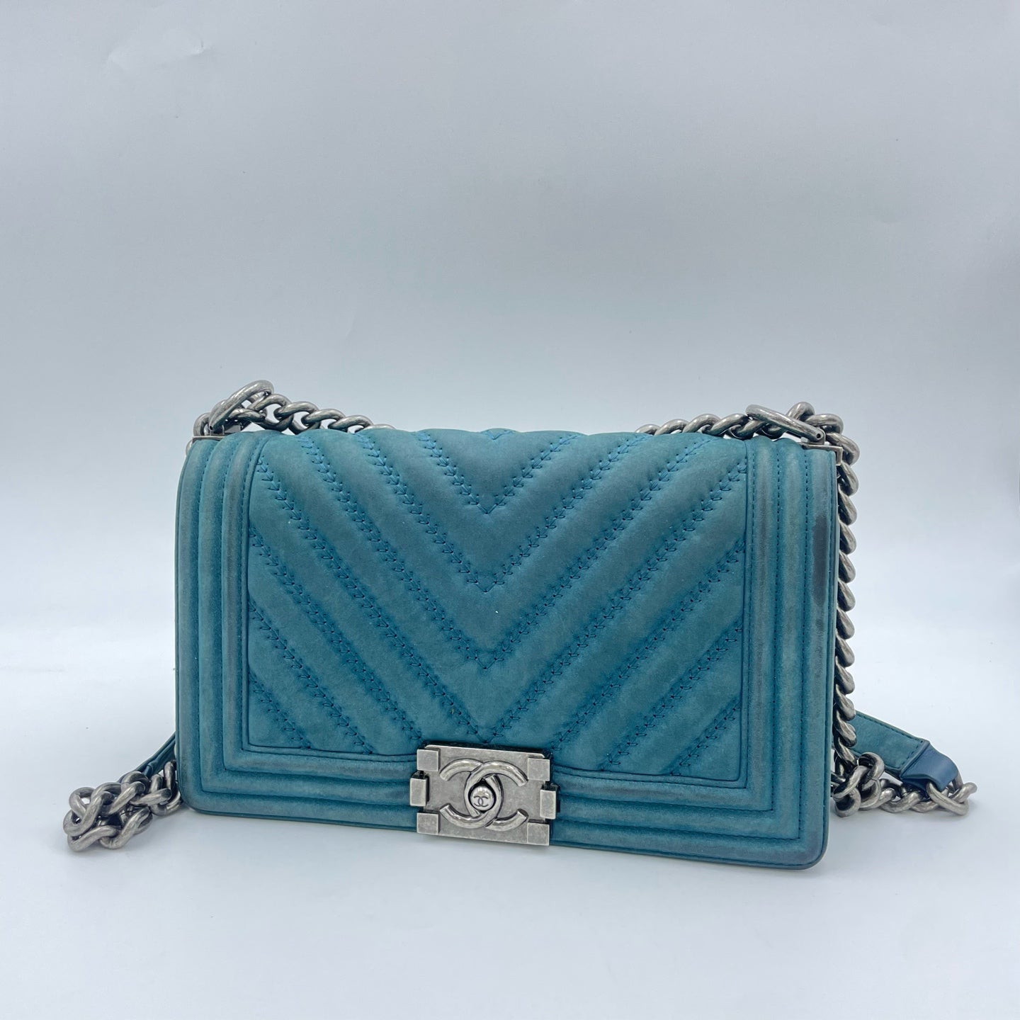 Chanel Alcantara Green