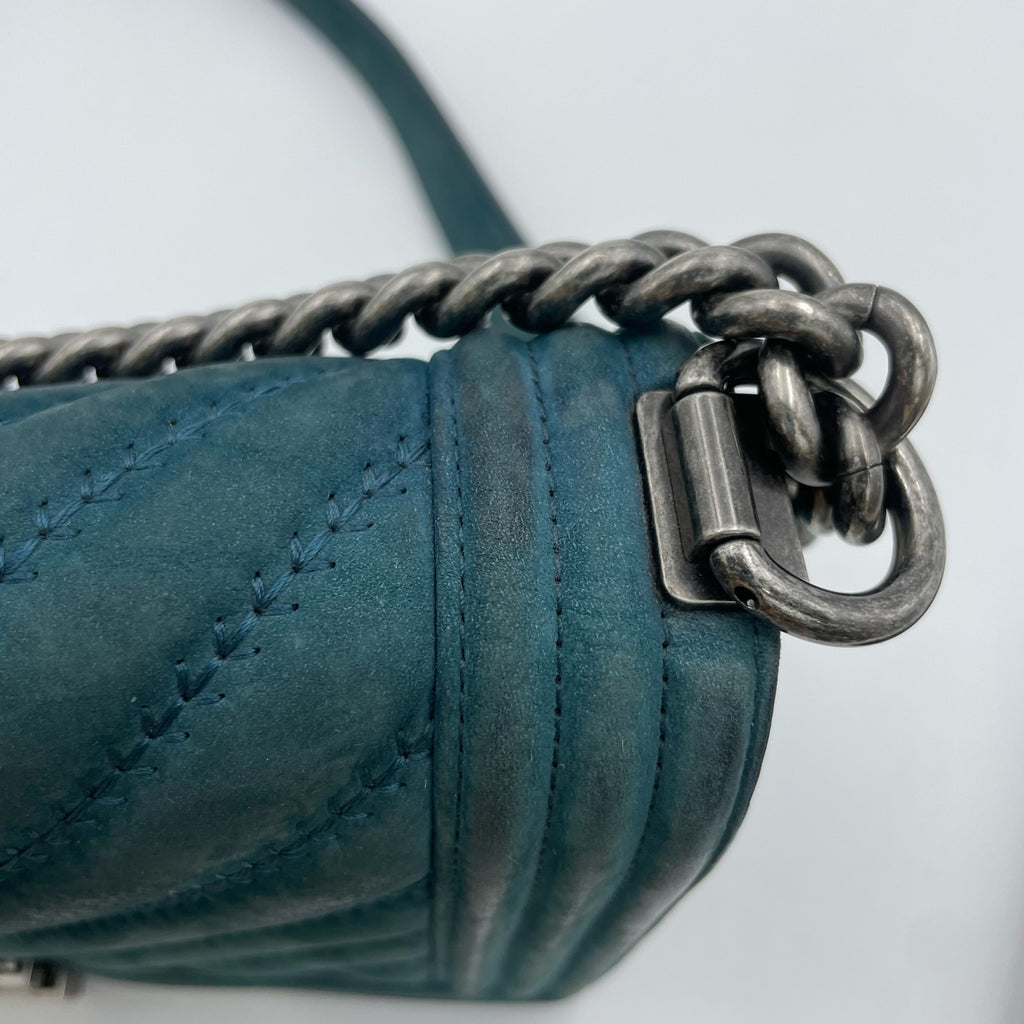 Chanel Alcantara Green