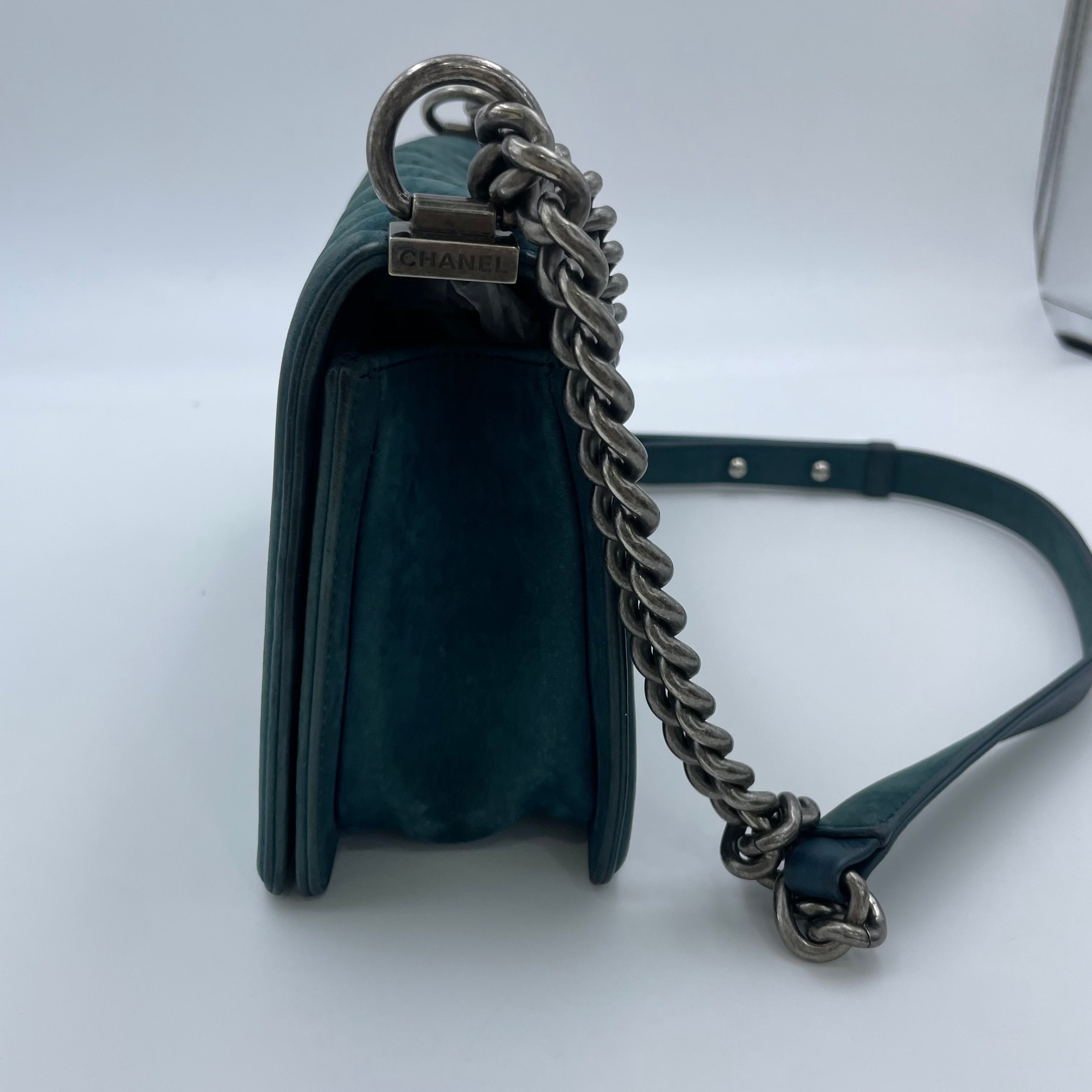 Chanel Alcantara Green