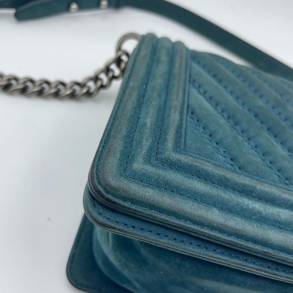 Chanel Alcantara Green