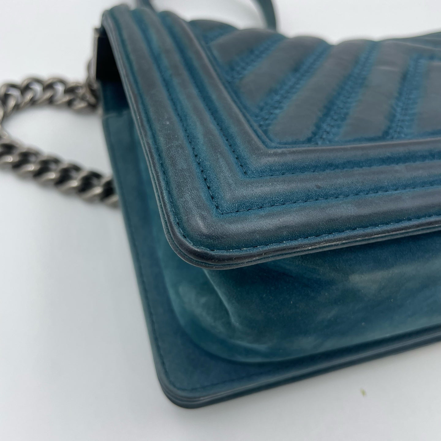 Chanel Alcantara Green