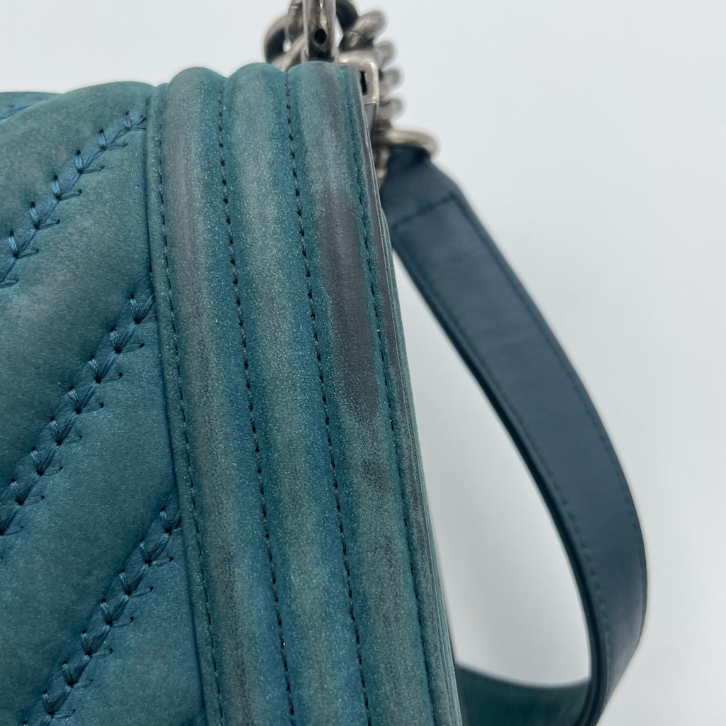 Chanel Alcantara Green
