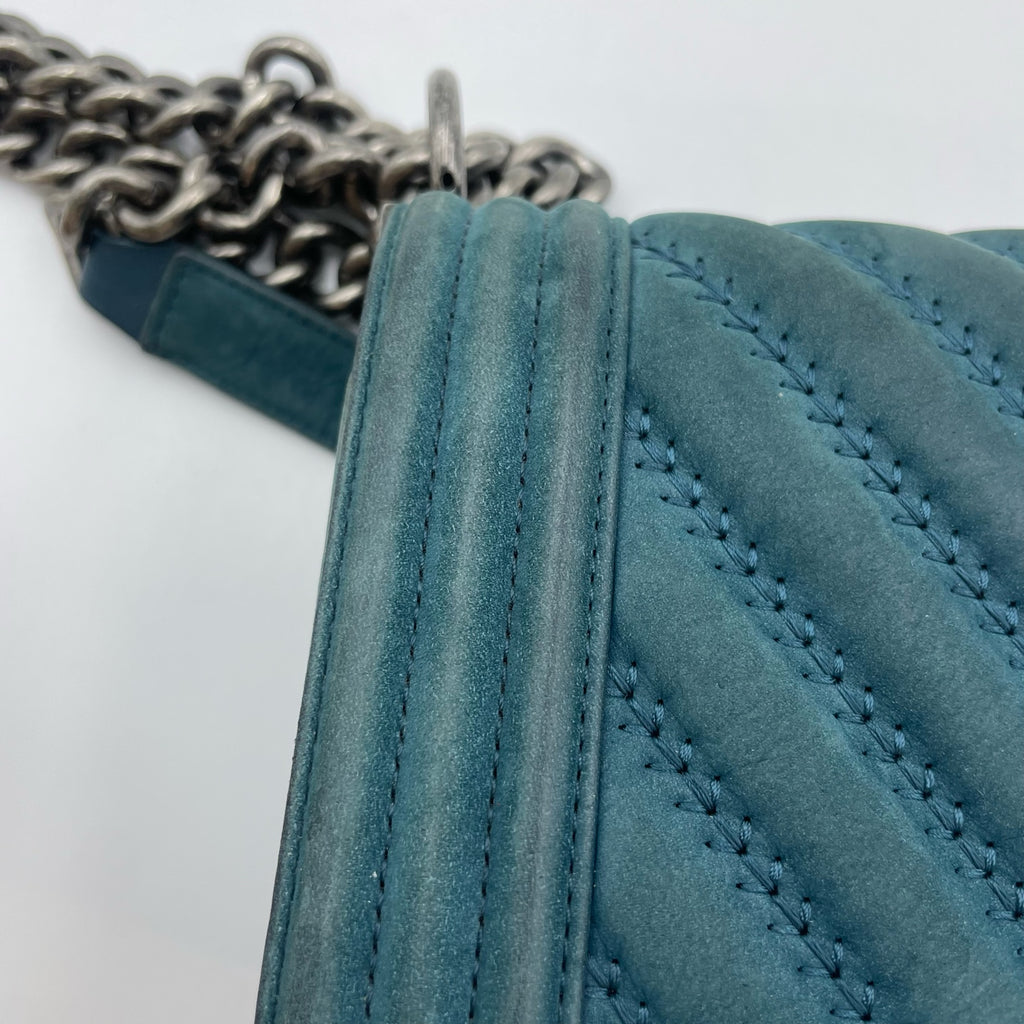 Chanel Alcantara Green