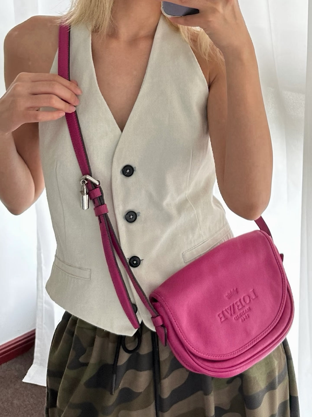 Loewe Red Saddle Bag