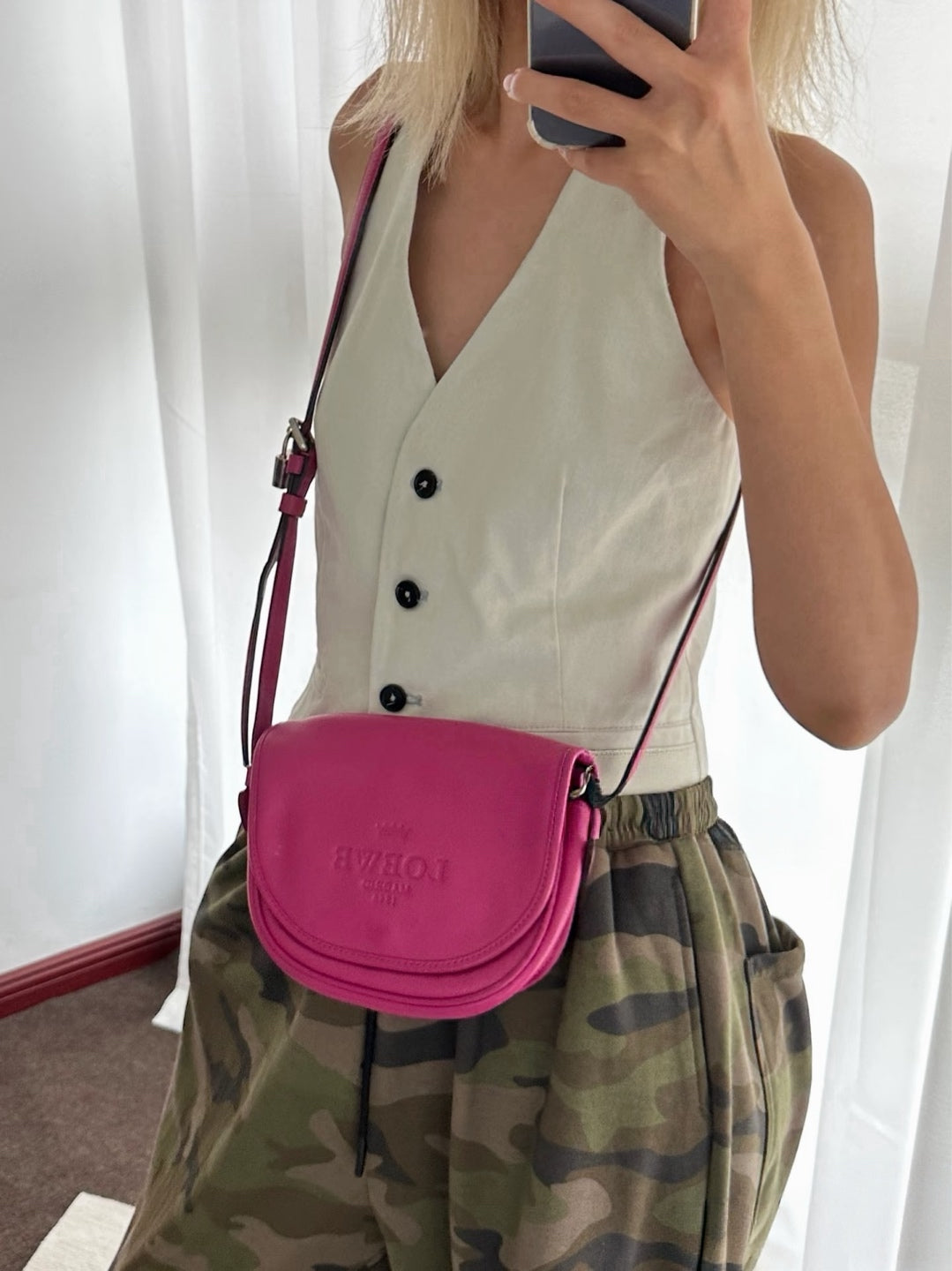 Loewe Red Saddle Bag