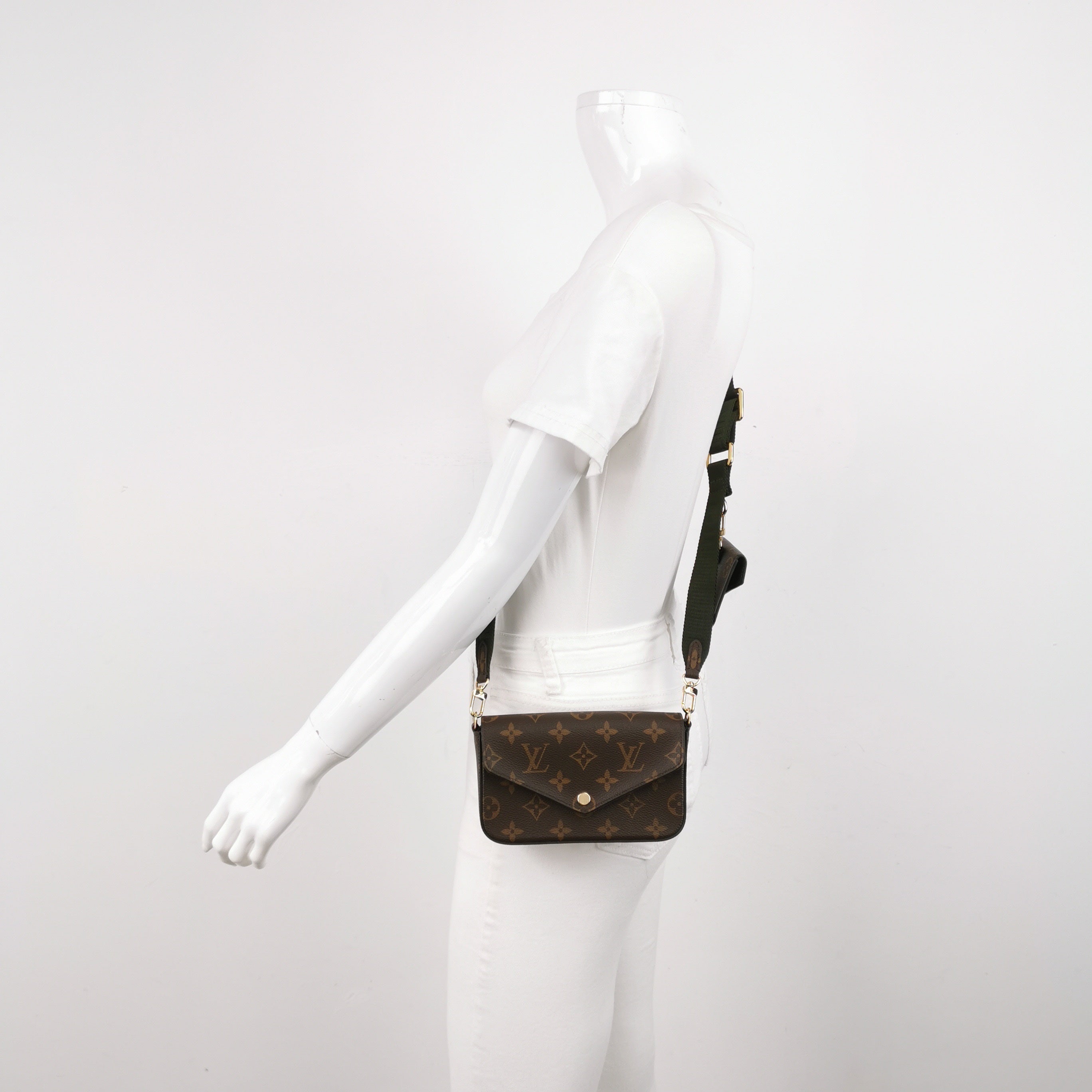 Louis Vuitton Félicie Strap & Go Canvas Crossbody M80091