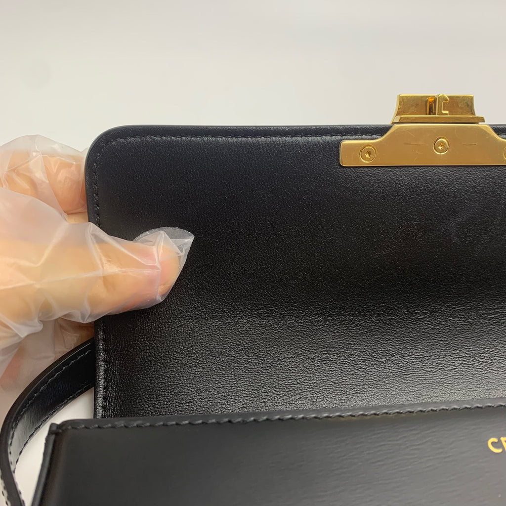 Celine TRIOMPHE Glossy Cowhide Shoulder Bag 194143BF4.38NO