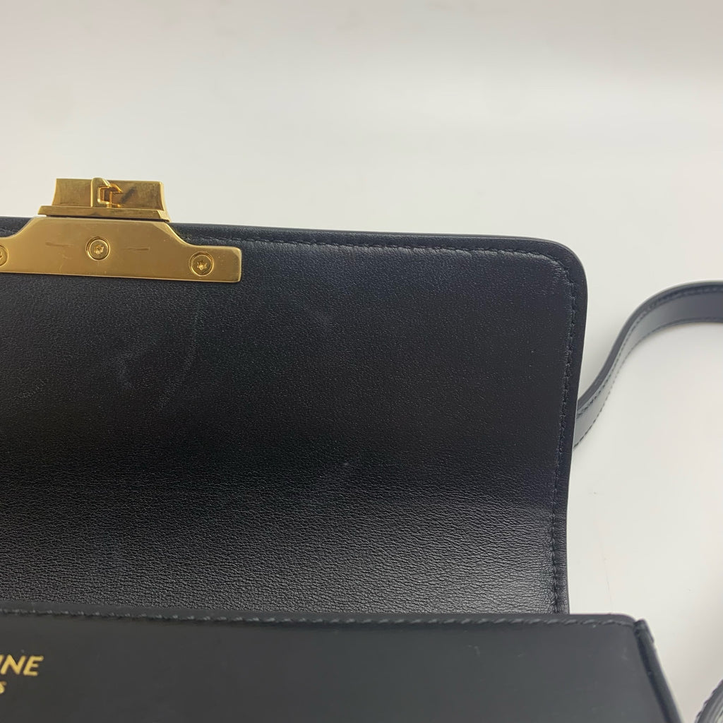 Celine TRIOMPHE Glossy Cowhide Shoulder Bag 194143BF4.38NO
