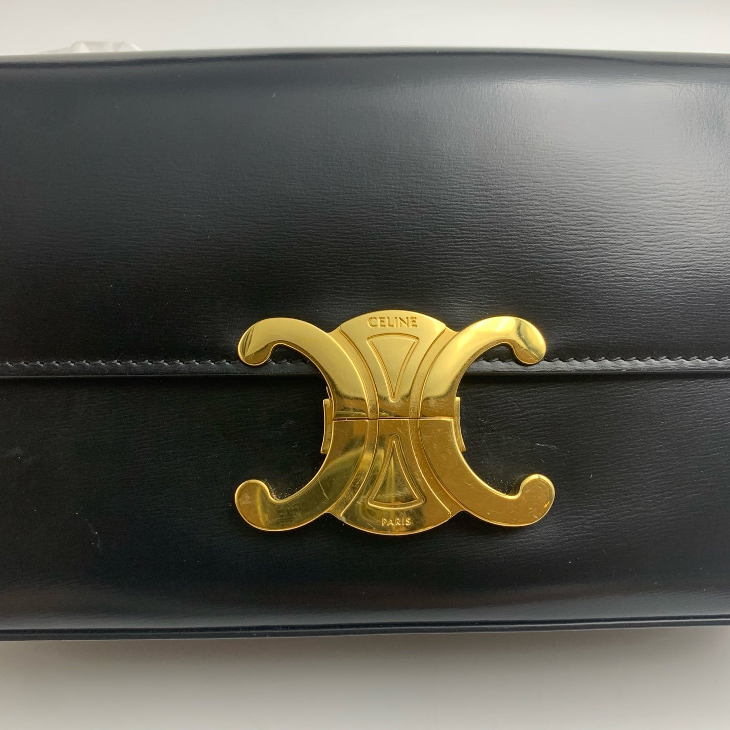 Celine TRIOMPHE Glossy Cowhide Shoulder Bag 194143BF4.38NO