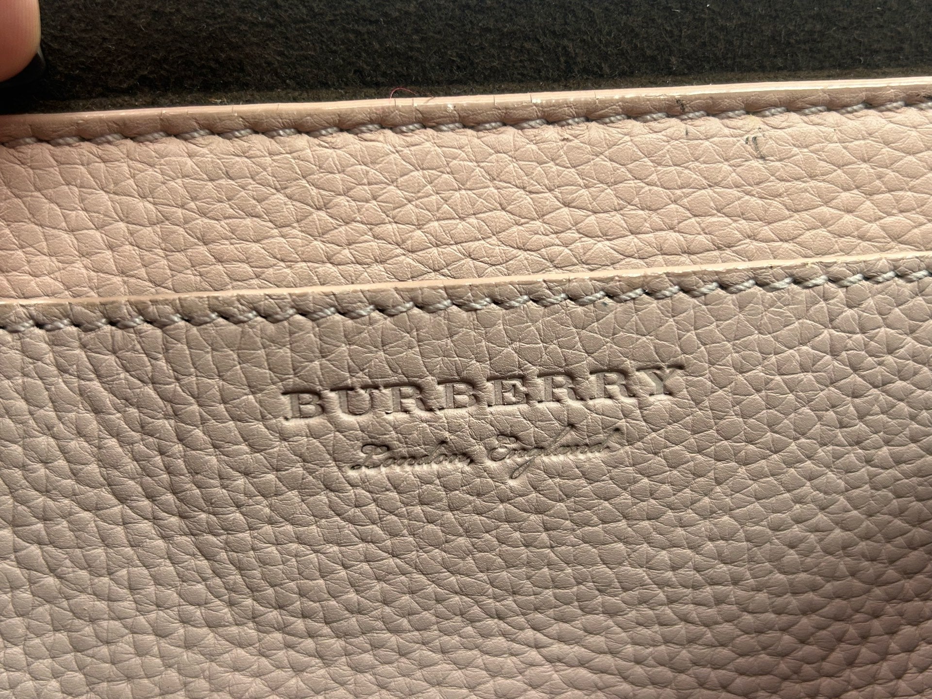 Burberry Leather Messenger Bag