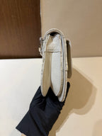 Dior Canvas White Saddle Bag