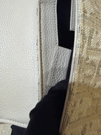 Dior Canvas White Saddle Bag