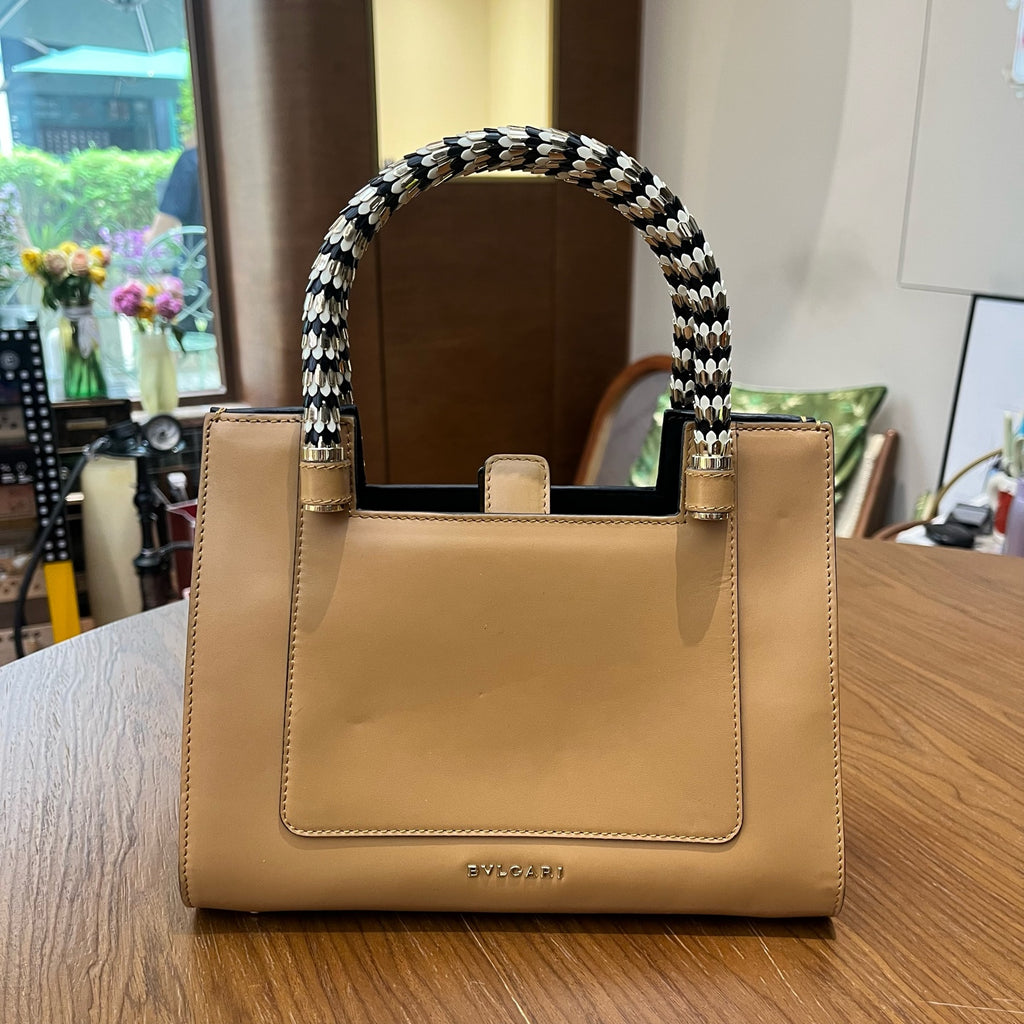 Bvlgari Metal Brown Satchel