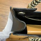 Bvlgari Metal Brown Satchel