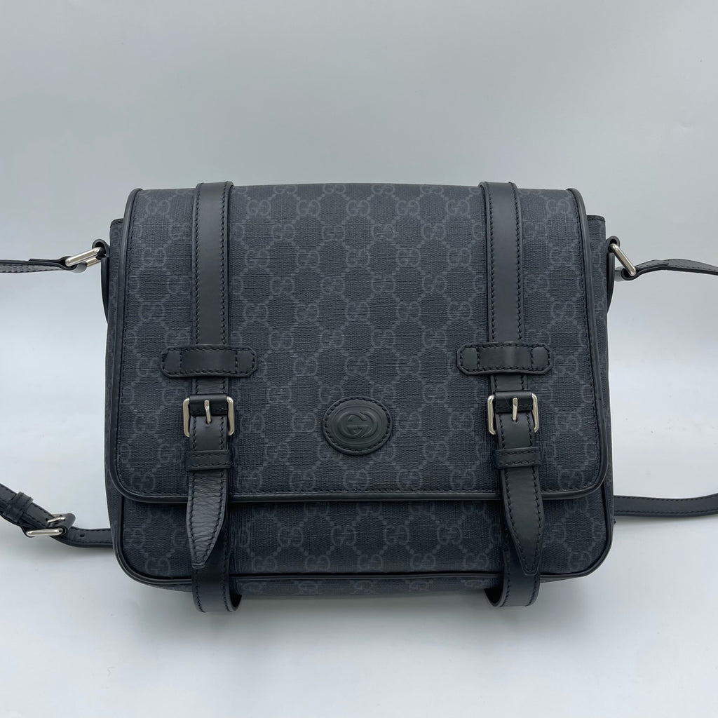 Gucci Canvas Black Messenger Bag