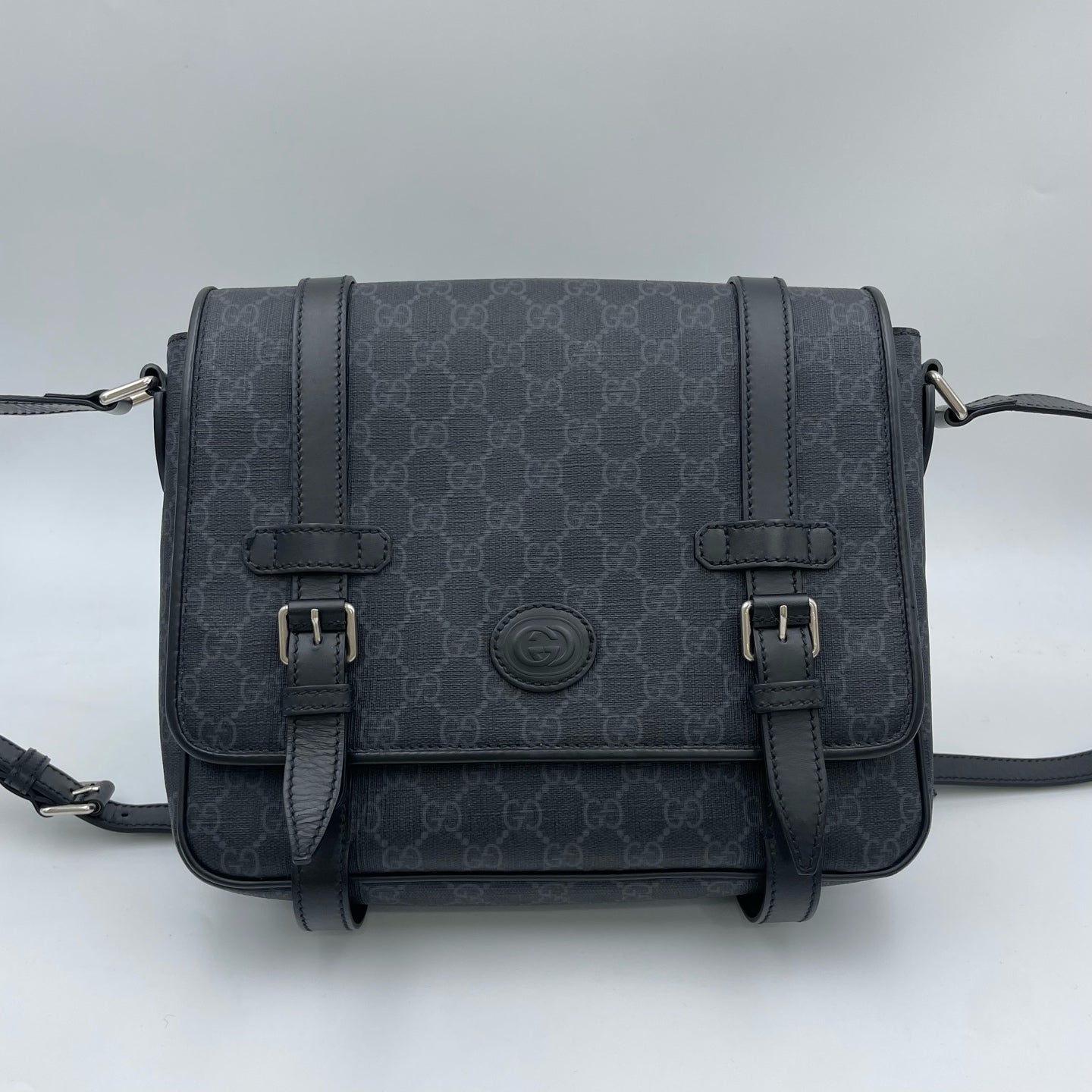 Gucci Canvas Black Messenger Bag