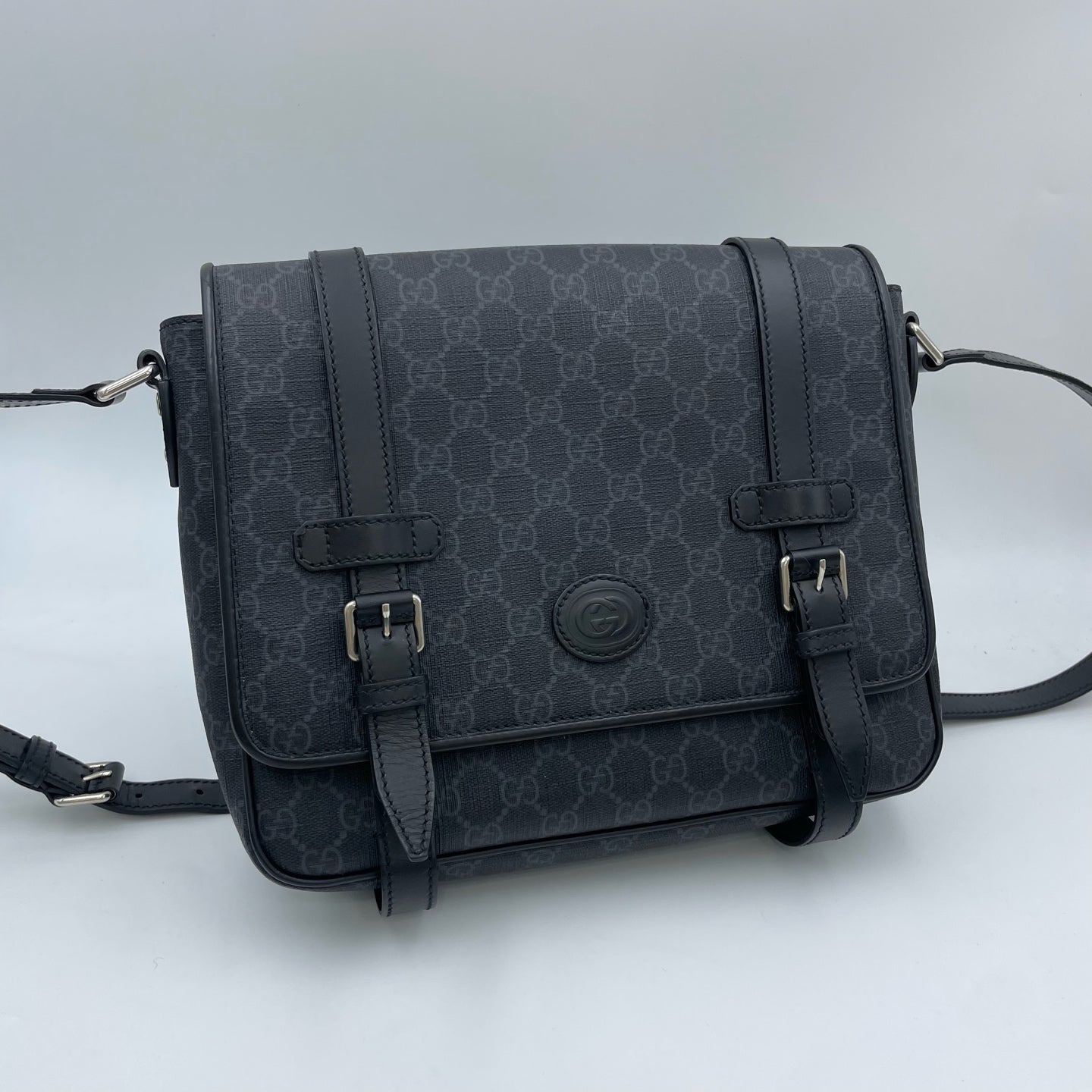 Gucci Canvas Black Messenger Bag