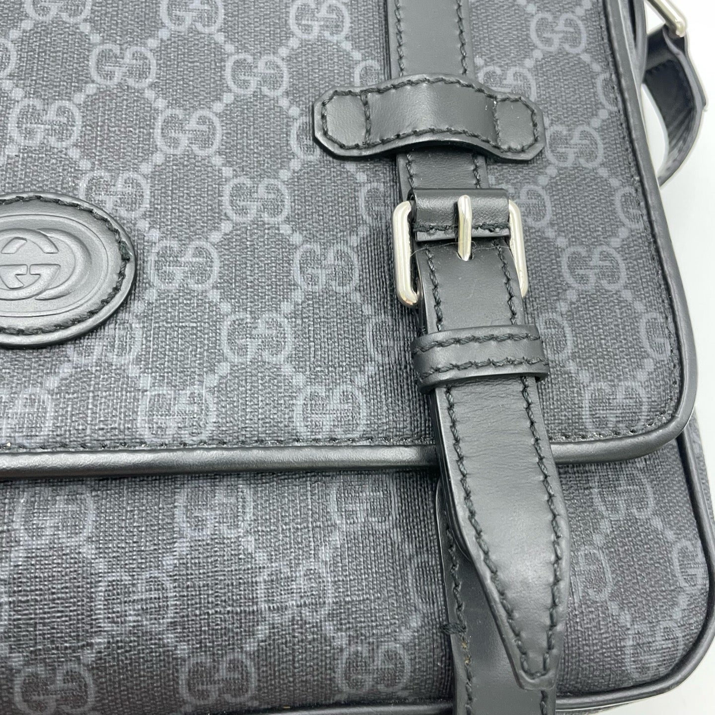 Gucci Canvas Black Messenger Bag