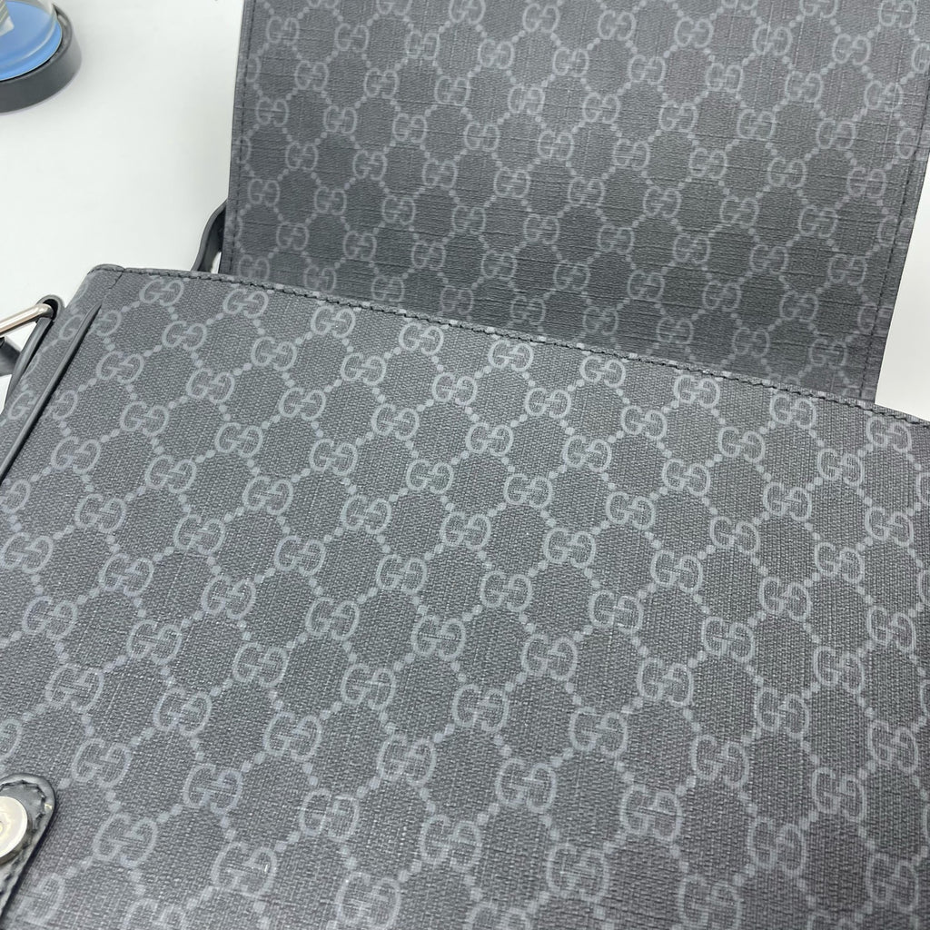 Gucci Canvas Black Messenger Bag