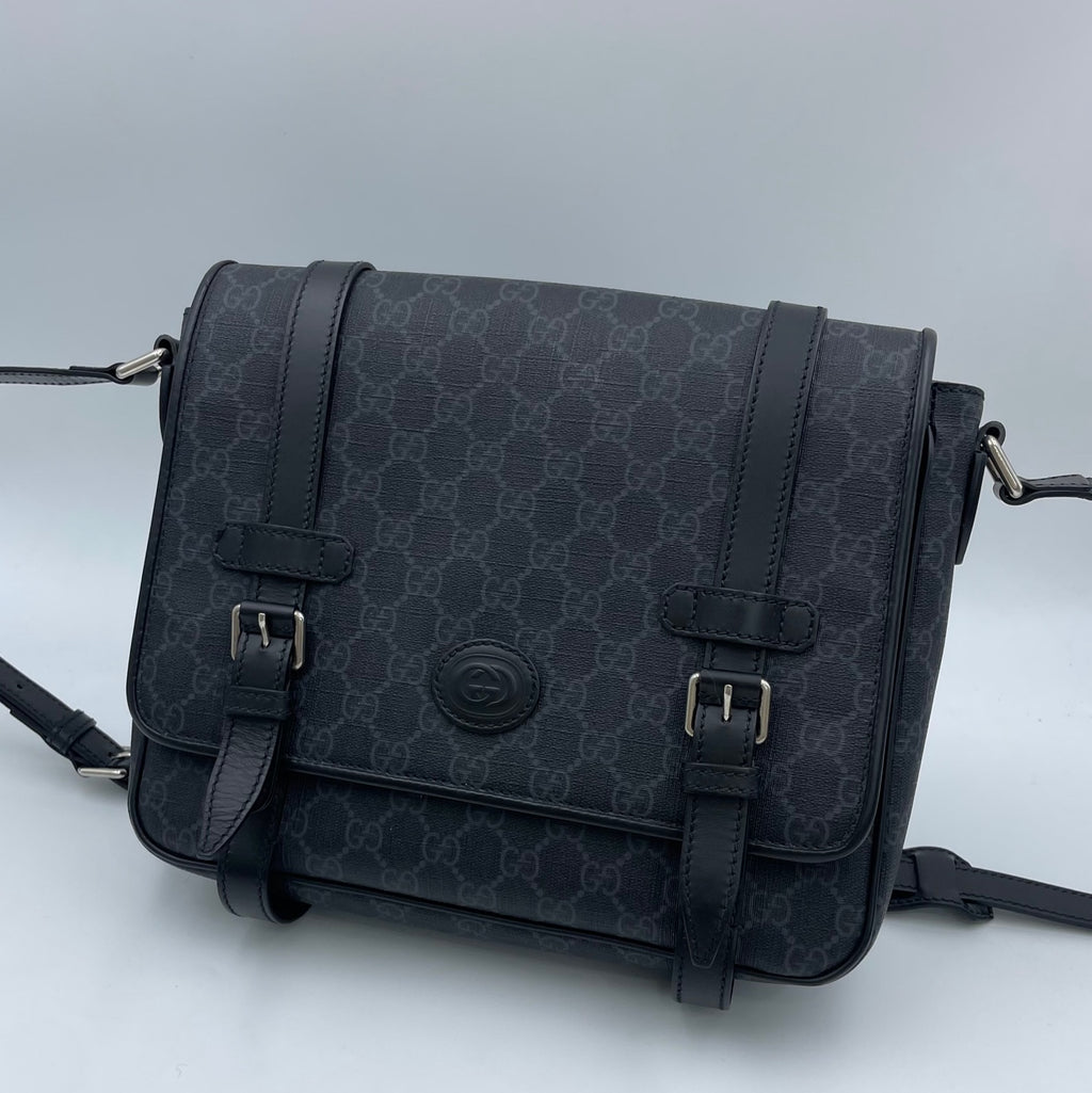 Gucci Canvas Black Messenger Bag