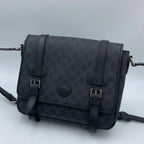 Gucci Canvas Black Messenger Bag