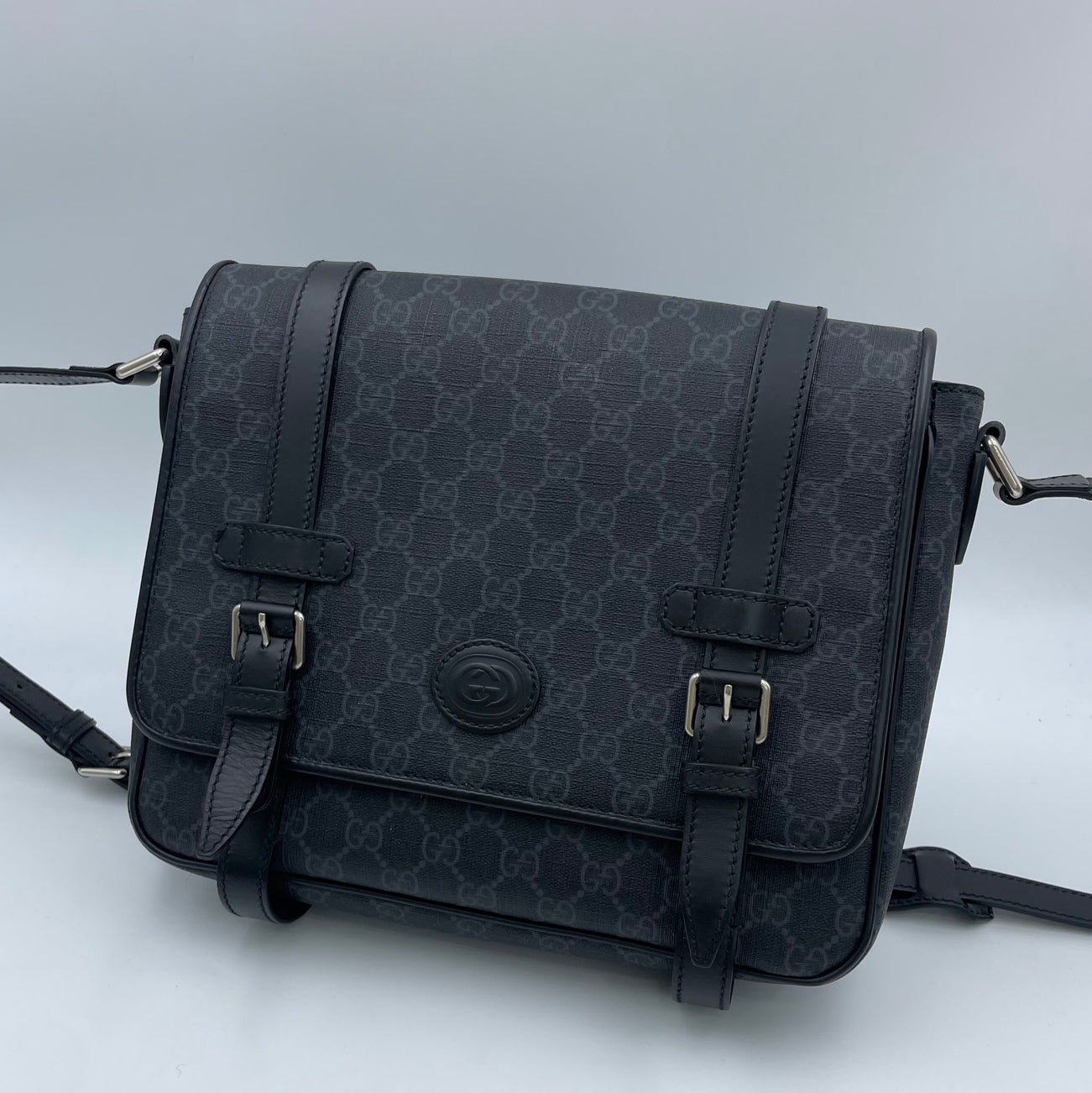 Gucci Canvas Black Messenger Bag